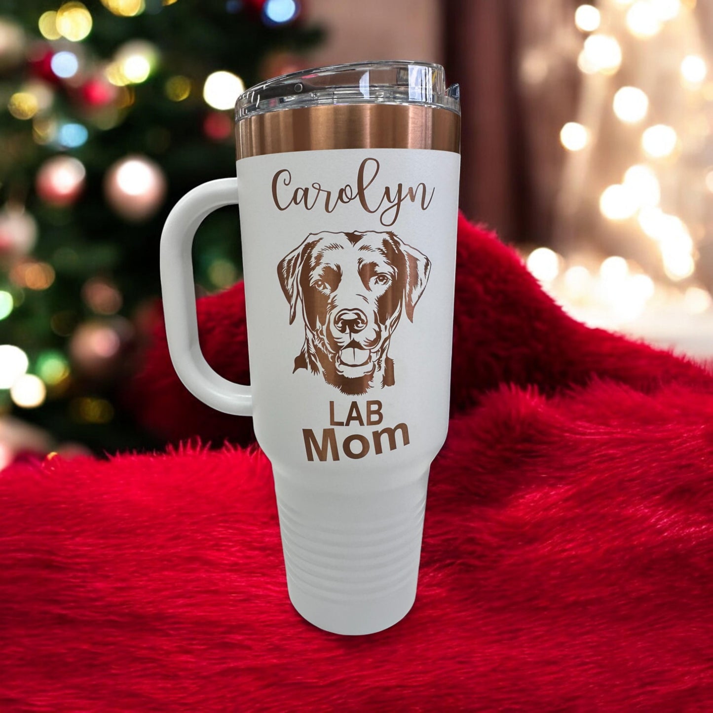 Bird Crow Engraved Tumbler: Gothic Travel Mug with Handle 40 Oz