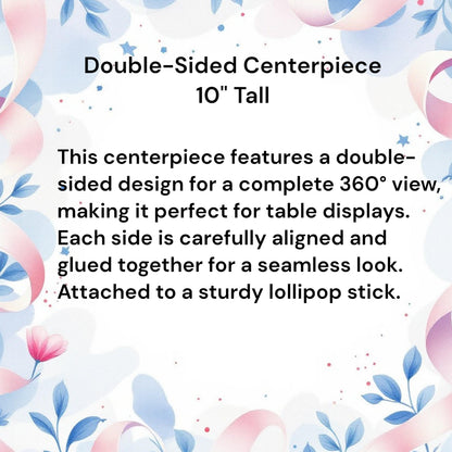 Denim Baby Boy Cutouts Blue Jeans Party Centerpieces