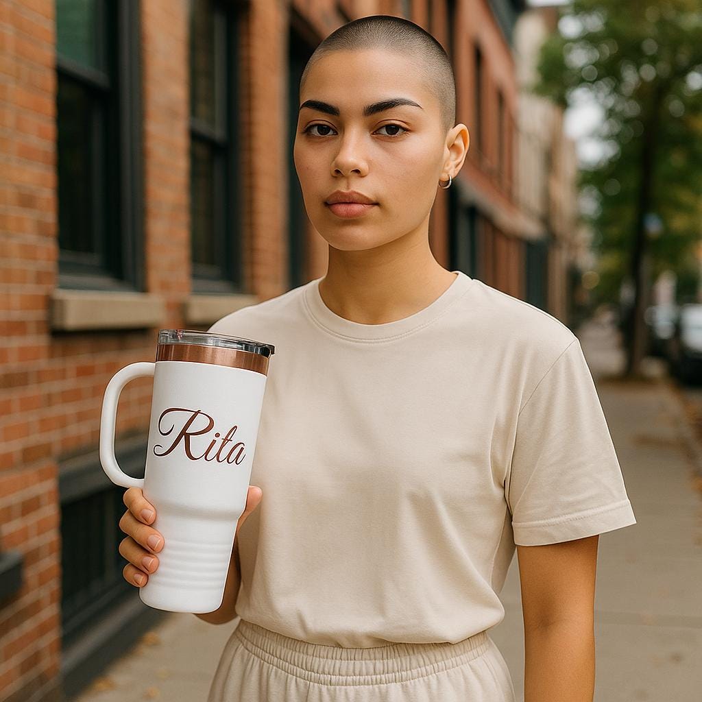 Personalized Ophthalmologist Tumbler Rose Gold Laser Engraved 40 Oz