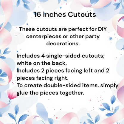 Denim Baby Boy Cutouts Blue Jeans Party Centerpieces