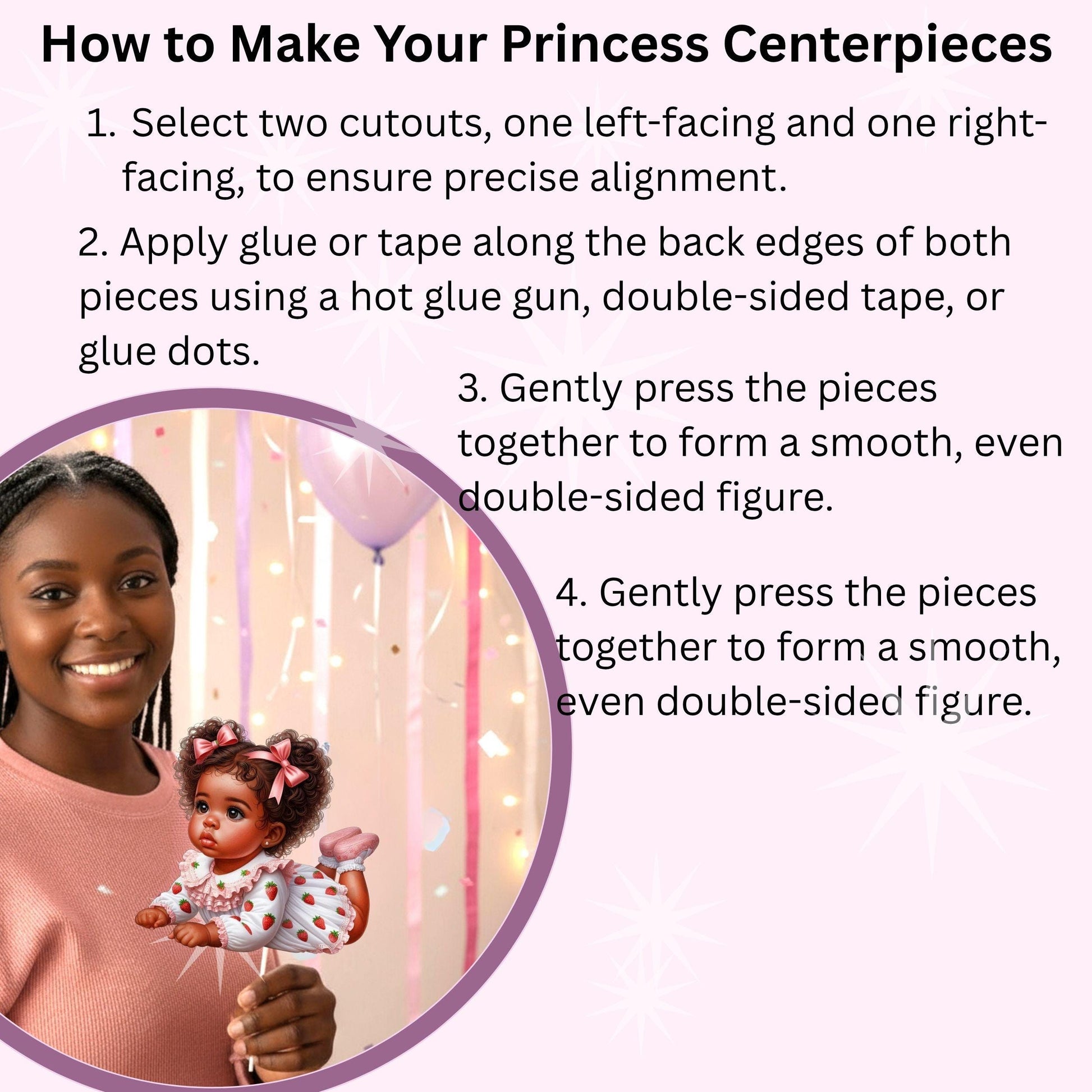 Strawberry Baby Girl Cutouts Berry 1st Birthday Party Centerpieces