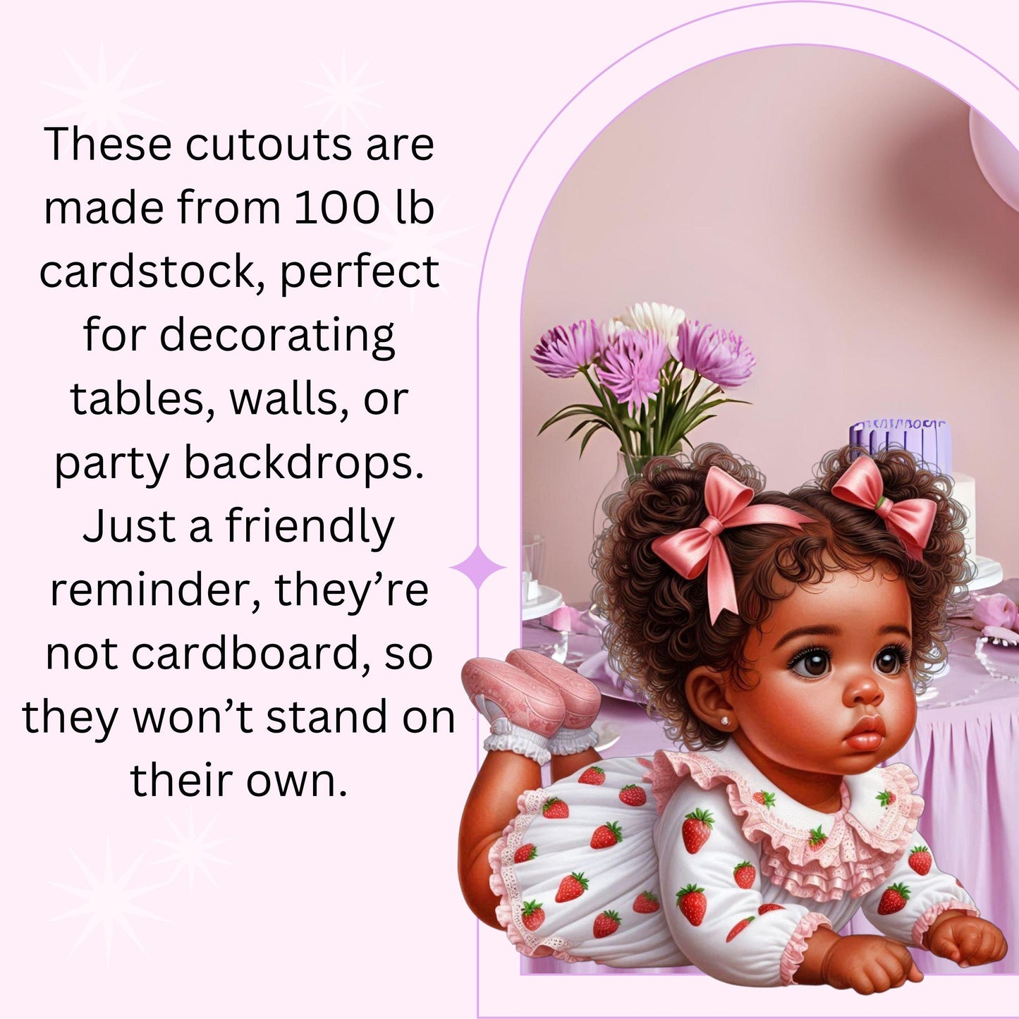 Strawberry Baby Girl Cutouts Berry 1st Birthday Party Centerpieces