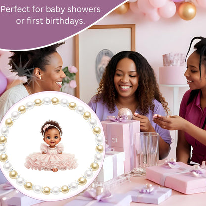 Pink Centerpieces Cutouts African American Baby Girl: Blush Tutu Dress Baby Shower 1st Birthday Table Decorations