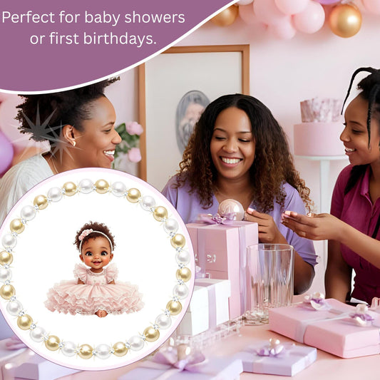 Pink Centerpieces Cutouts African American Baby Girl: Blush Tutu Dress Baby Shower 1st Birthday Table Decorations