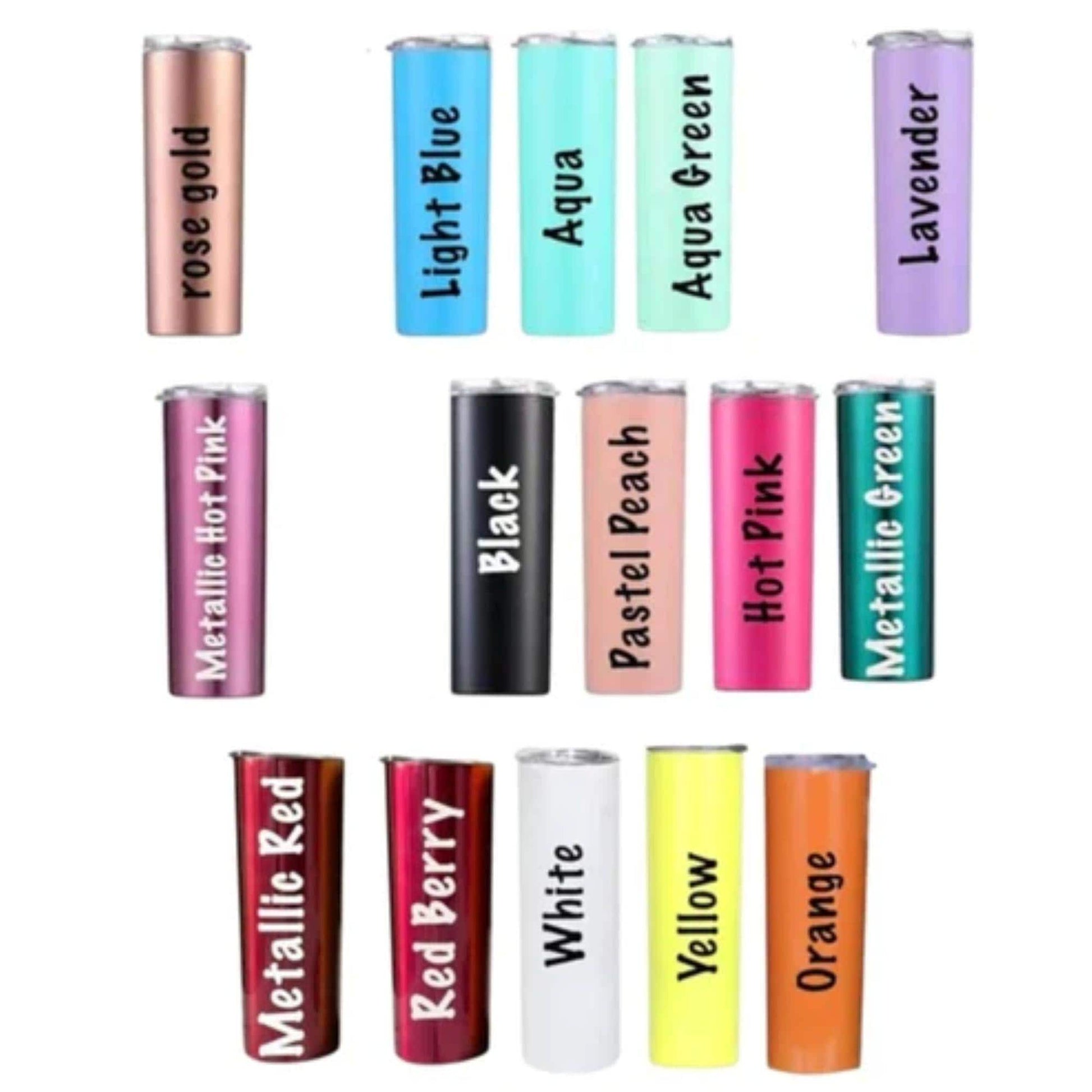 Custom Tumblers with Names, 20 oz | Bridesmaid & Employee Gifts