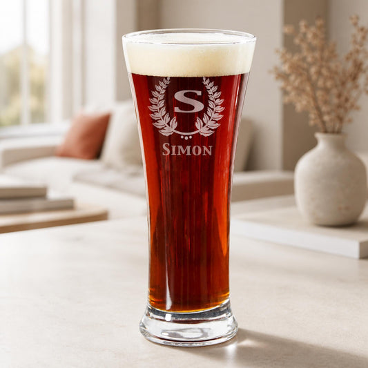 Custom Logo Pilsner Beer Glass, 12 oz | Corporate & Restaurant Drinkware