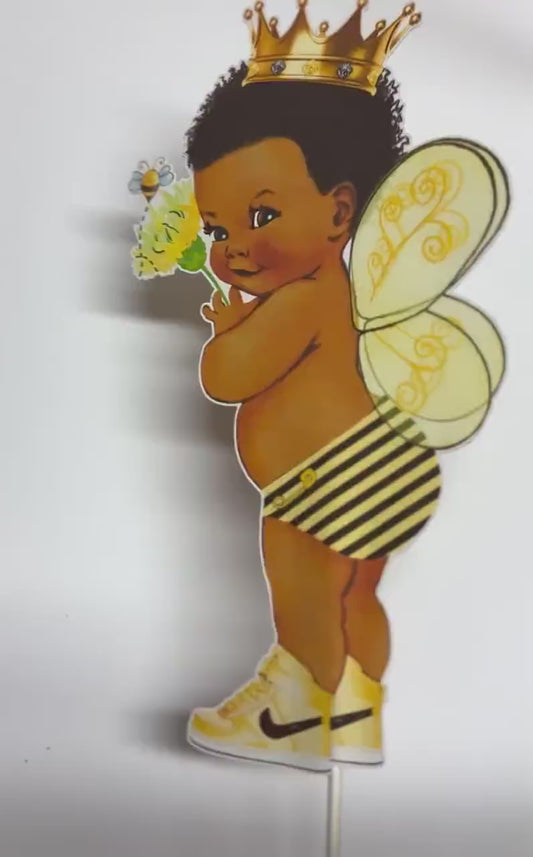 Bee Boy Centerpieces Baby African American Birthday Baby Shower Table Decor