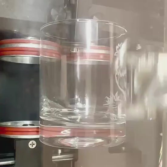 Laser Engraved Rooster Whiskey Glass, Unique Farmhouse Decor Bourbon Gift