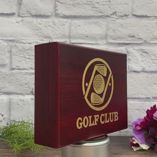 Personalized Golf Balls Box Golfer Gift for Birthday Wedding, Gift for Dad Husband Wife