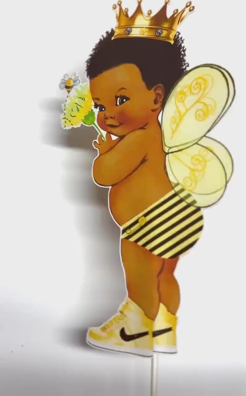 Twin Boy Girl Honey Bee Toppers Centerpieces Baby Shower Party Supplies