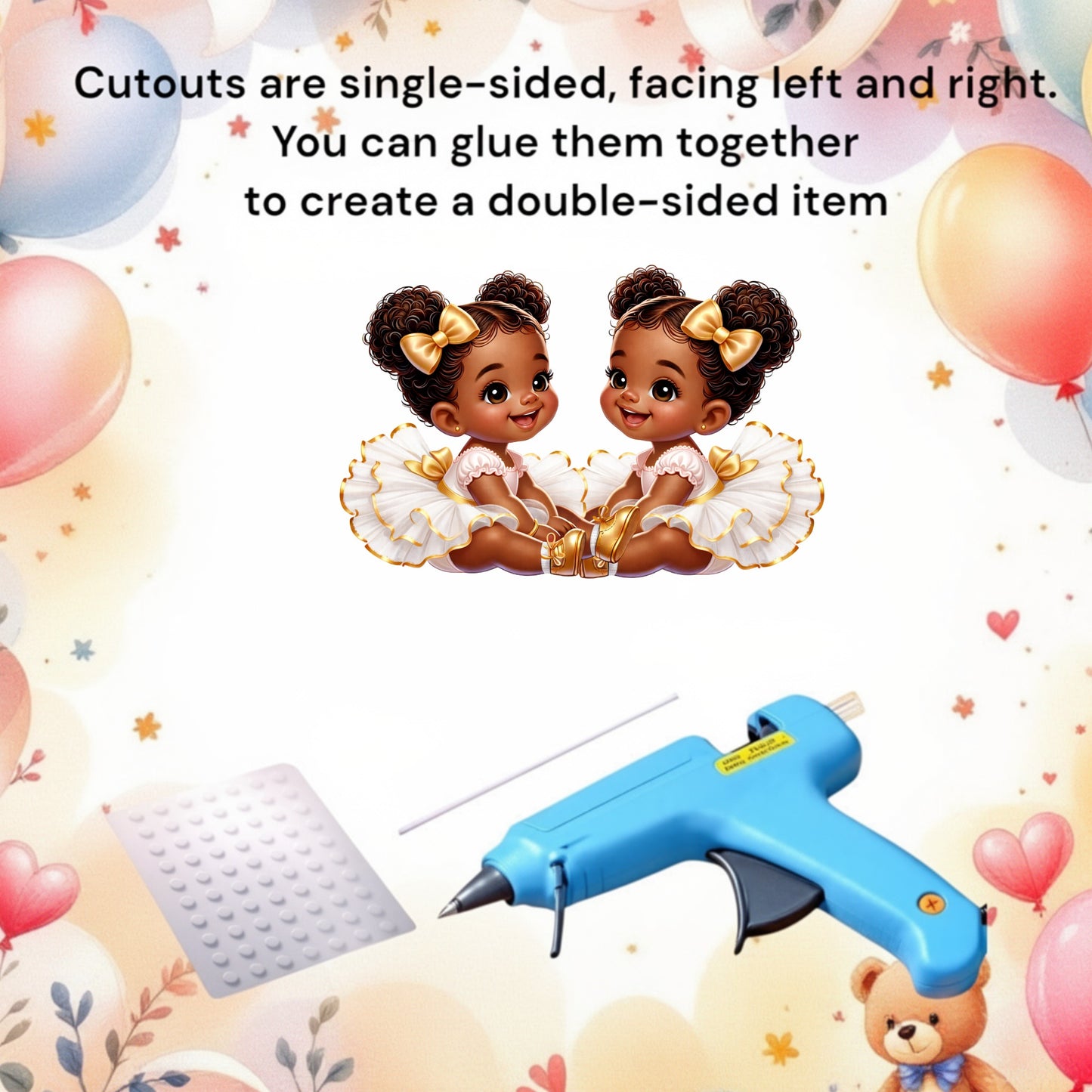 Baby Shower 1st Birthday Decoration Cutouts Centerpieces Table Party Decor