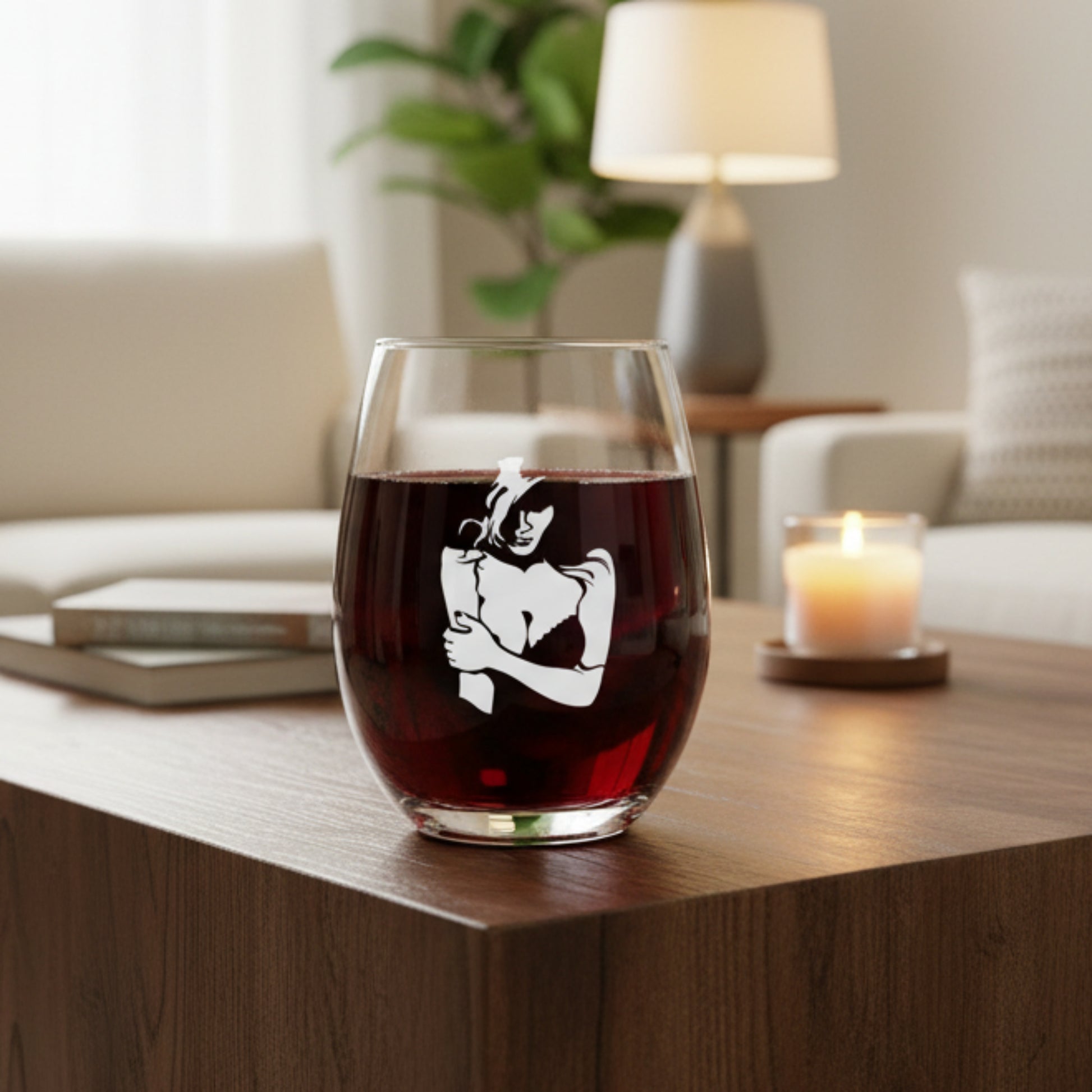 custom logo wine glass