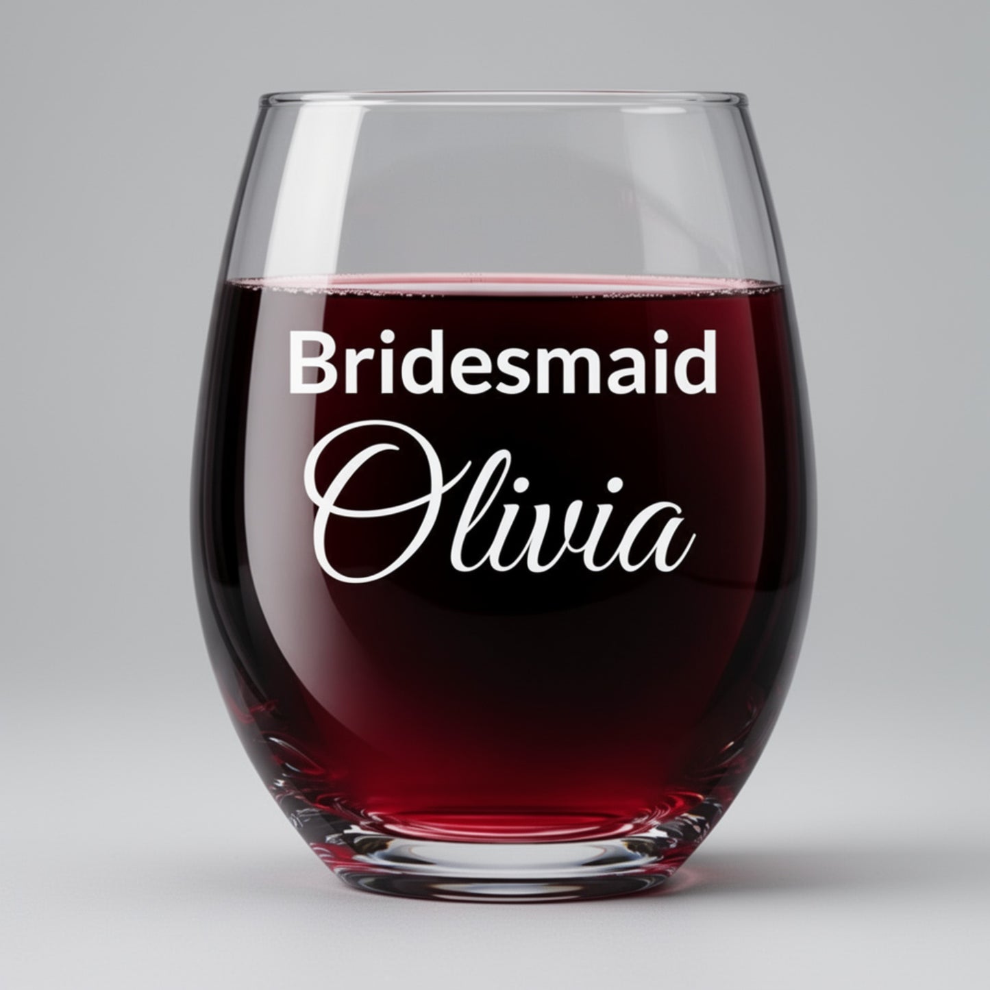 Bridesmaid Wine Glass 9 oz – Personalized Bridesmaid Glass Gift