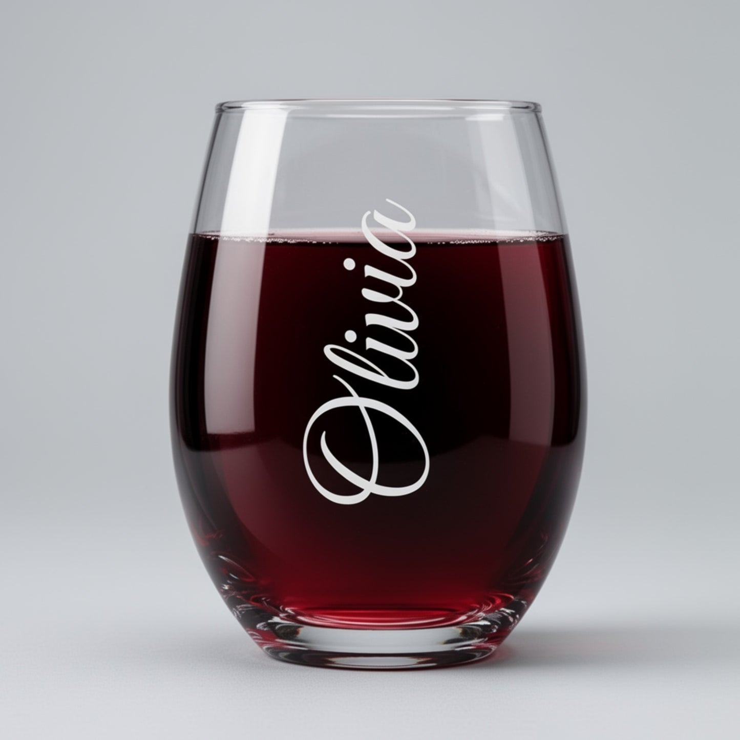 Personalized Name Wine Glass 9 oz – Custom Stemless Wine Glass Gift