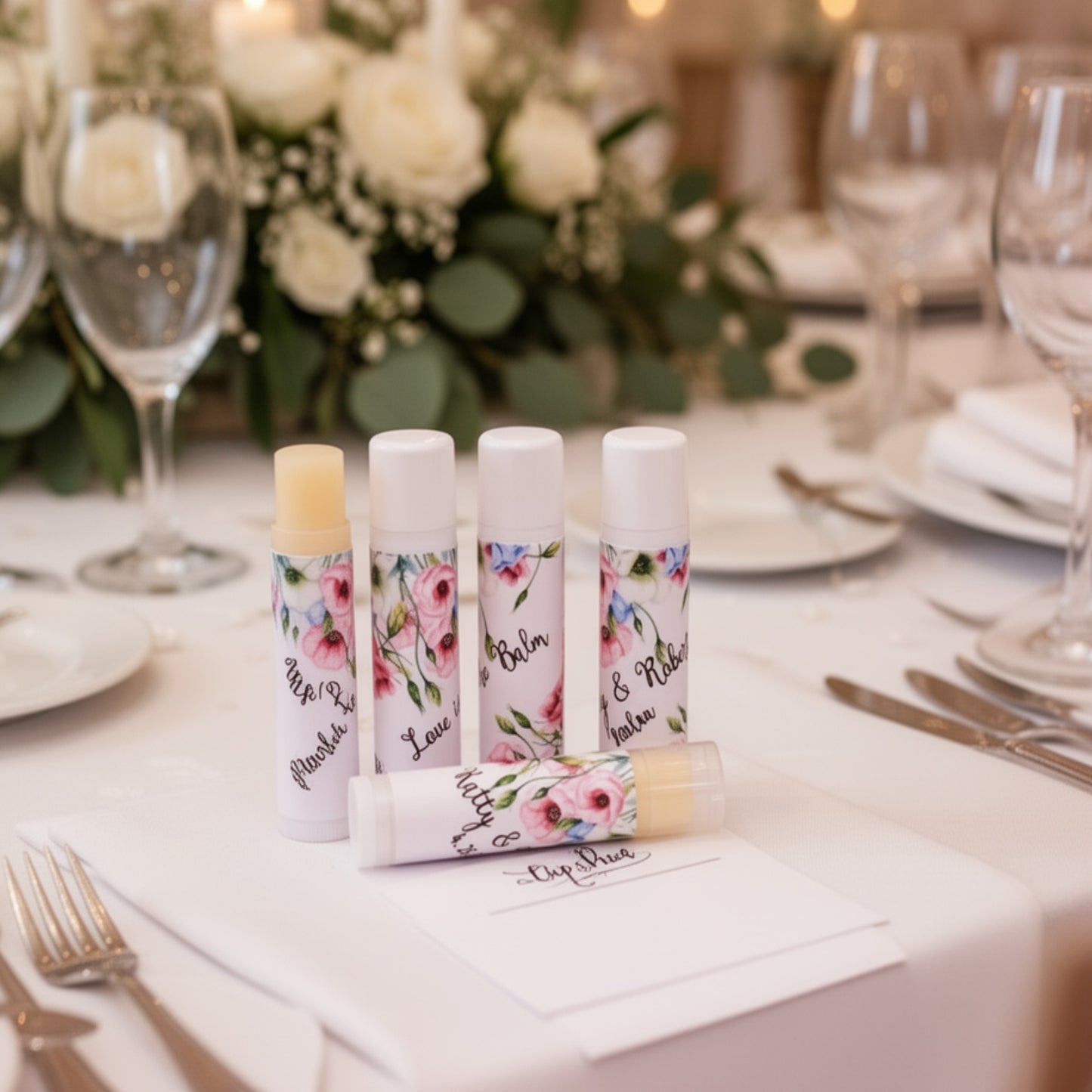  rustic wedding and bridal shower favor stickers, set of 15