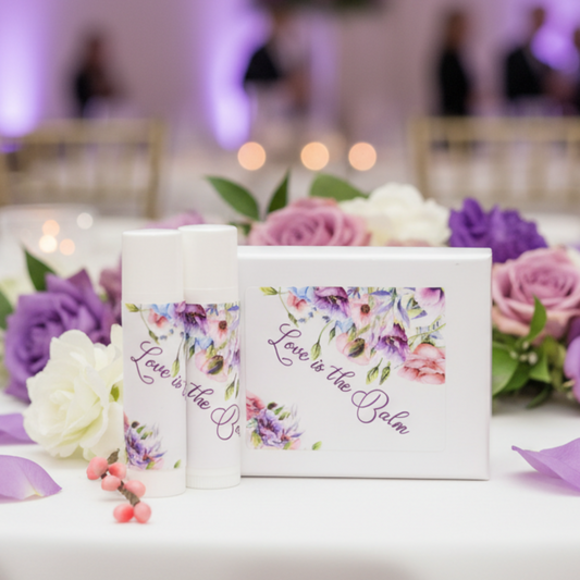 purple lip balm labels for birthday wedding love ia balm