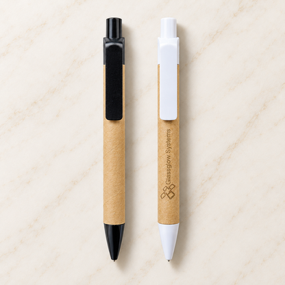 Engraved Recycled Paper Pen — Personalized Pen with Name or Logo