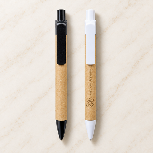 Engraved Recycled Paper Pen — Personalized Pen with Name or Logo