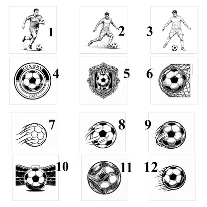 Personalized Soccer Player Tumbler with Handle Laser Engraved Gift