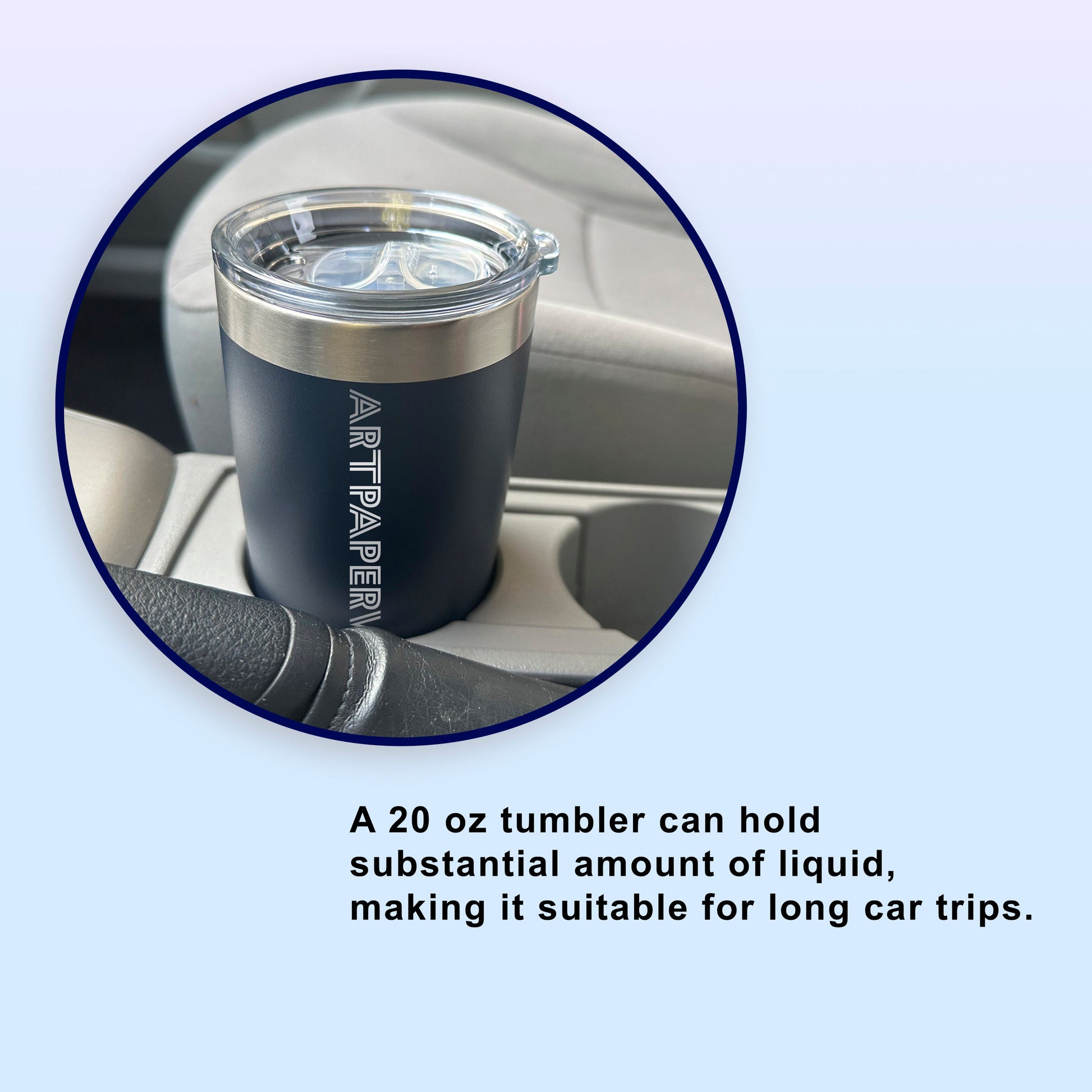 Personalized Godfather Tumbler Laser Engraved Travel Mug with Handle