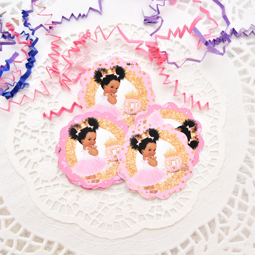 Matte sticker paper princess candy labels close-up