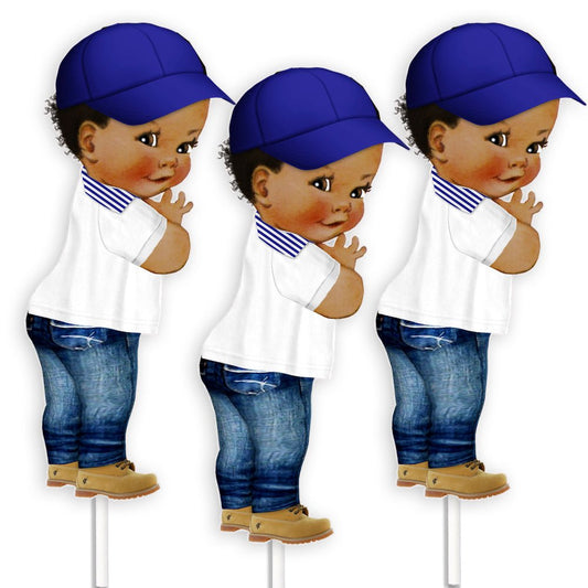 Boy Jeans Centerpieces Baby Shower Birthday Denim Table Decor --