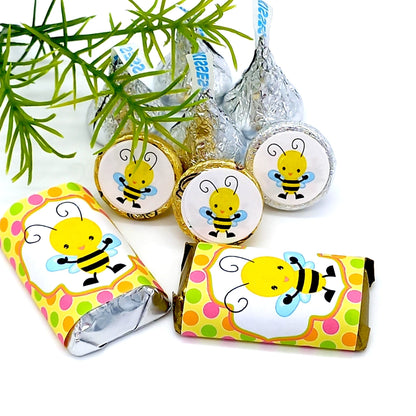 Bumble Bee Candy Labels for First Birthday Baby Shower Decoration -bee-bee boy birthday