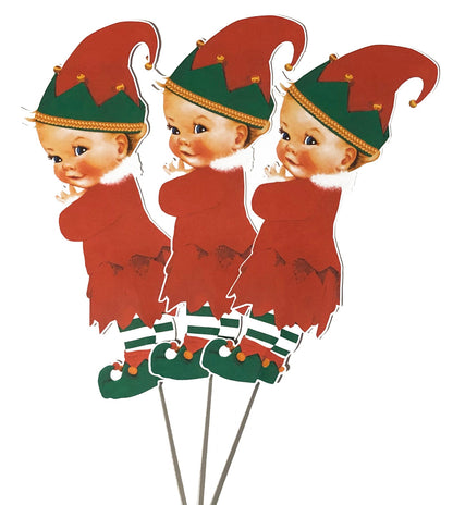 Christmas Elf Centerpieces Baby Shower Birthday Table Decoration --