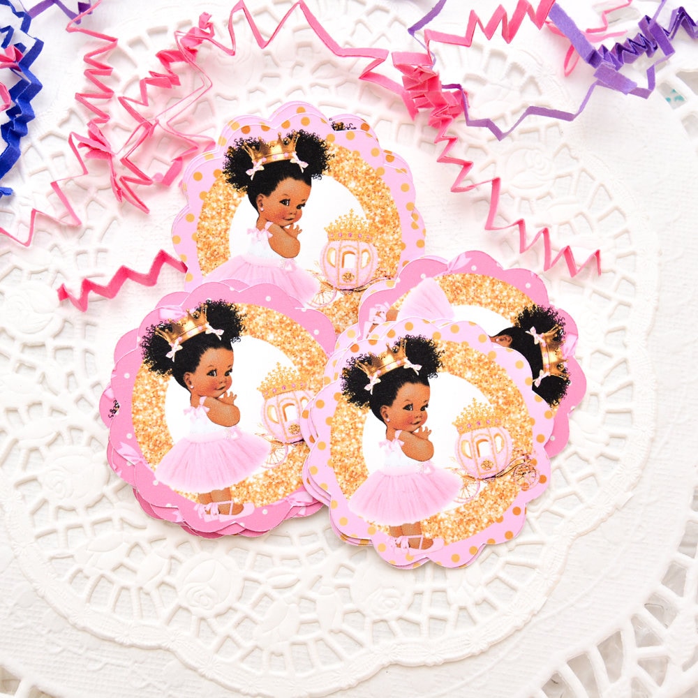 Peel and stick candy labels for 1st birthday party favors
