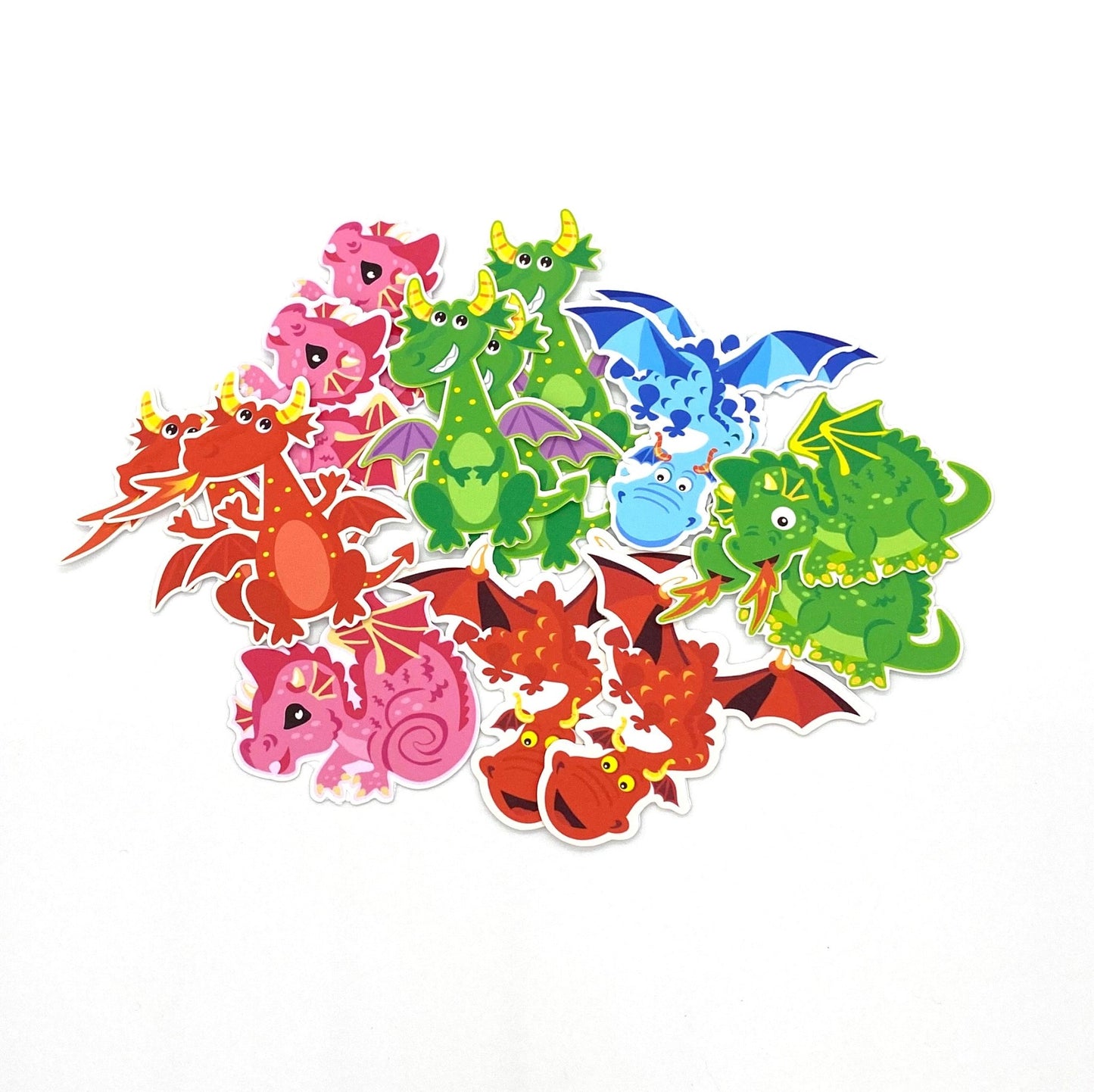 Dragon Cupcakes Cake Toppers Cutouts Baby Shower Birthday Decoration -dragon-