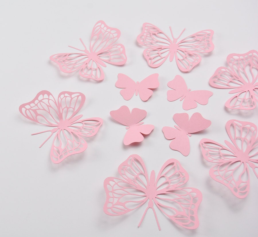 paper butterfly decorations for birthday and baby shower decor