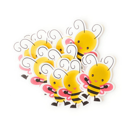 Girl and Boy Baby Bee Cutouts for Bumble Bee Baby Shower Birthday Cake Topper Decor -bee-bee boy birthday