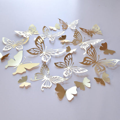 Gold Butterflies Room Decor Wedding Wall Decal -butterfly-