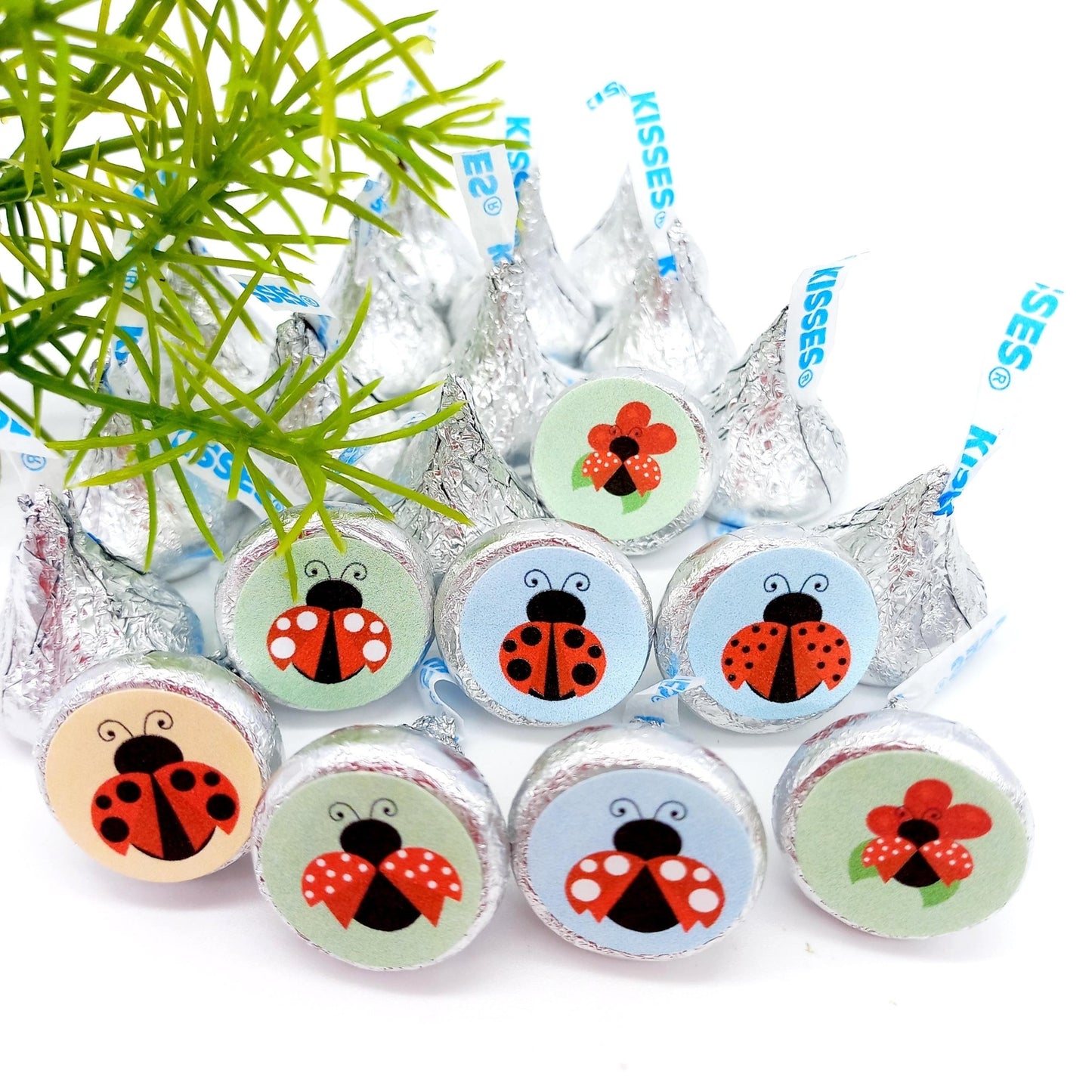 Ladybug Candy Labels Baby Shower First Birthday Party Decoration -baby shower-candy labels