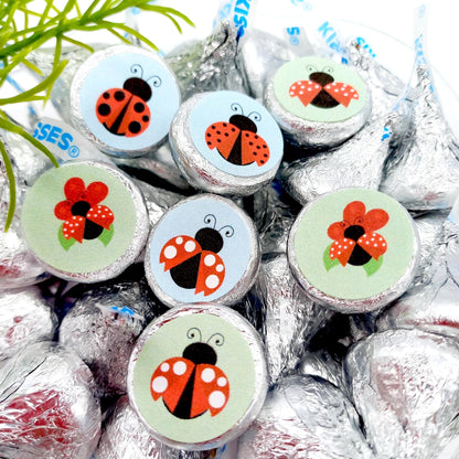 Ladybug Candy Labels Baby Shower First Birthday Party Decoration -baby shower-candy labels