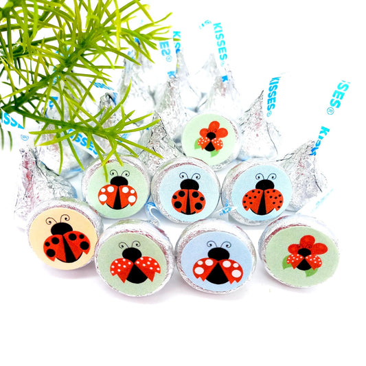 Ladybug Candy Labels Baby Shower First Birthday Party Decoration -baby shower-candy labels