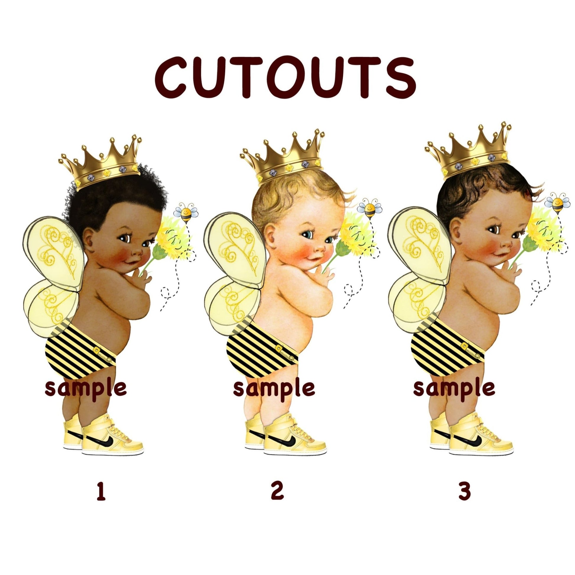Little Bee Boy Cutouts Baby Shower Birthday Decoration -bee-bee boy birthday
